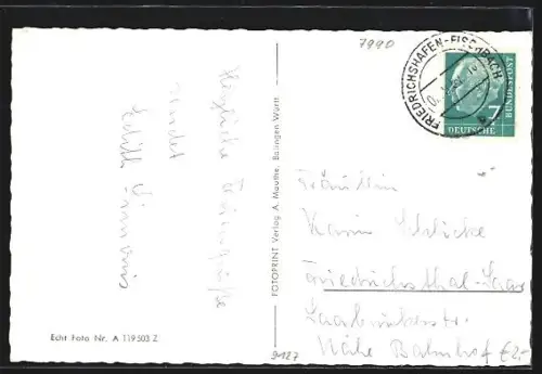 AK Fischbach a. Bodensee, Kirche, Schloss Montfort, Schloss Mainau