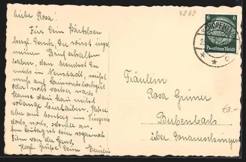 AK Schönau i. Schwarzwald, Ortsansicht