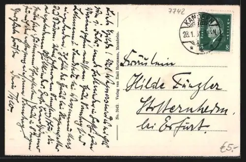 AK St. Georgen /Schwarzwald, Panoramaansicht der Stadt und Umgebung