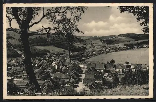 AK Furtwangen, Blick vom Sommerberg auf Stadt und Umgebung