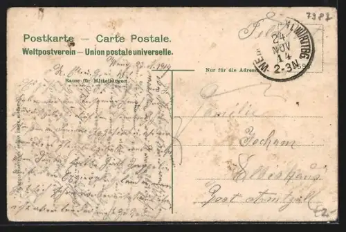 AK Weingarten i. Württbg., Kloster, Stadtansicht