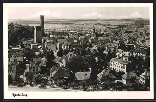 AK Ravensburg / Württ., Stadtansicht mit Turm