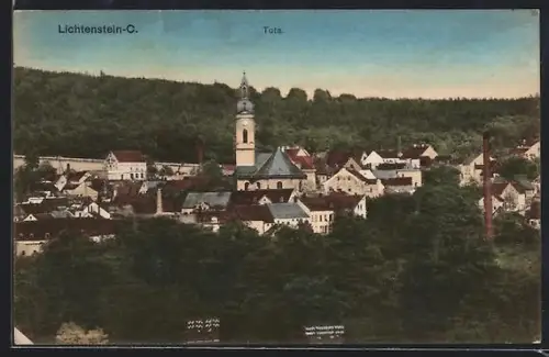 AK Lichtenstein-Callnberg, Totalansicht, Kirche