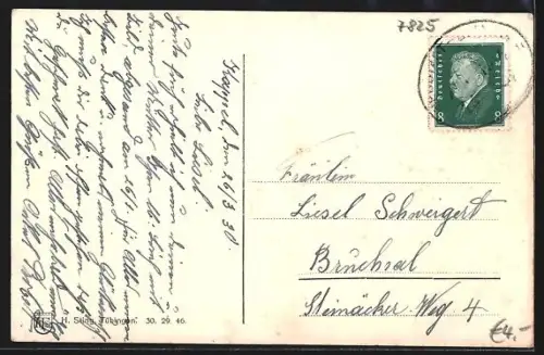 AK Grünwald / Lenzkirch, Schleifenmühle an der Höllentalbahn