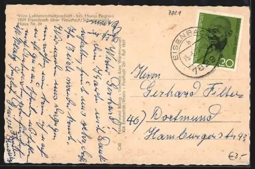 AK Eisenbach / Schwarzwald, Ortsansicht