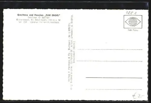 AK Rickenbach /Säckingen, Ortsansicht vom Flugzeug aus