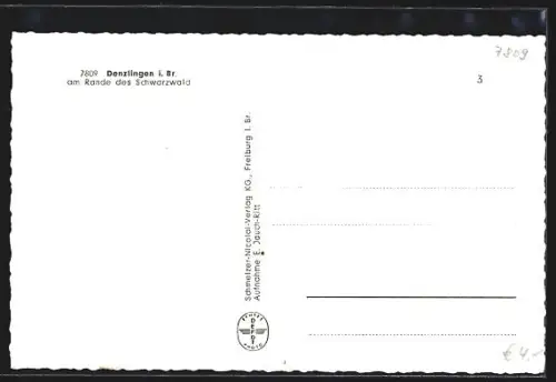 AK Denzlingen i. Br., Ortsansicht, Kirche