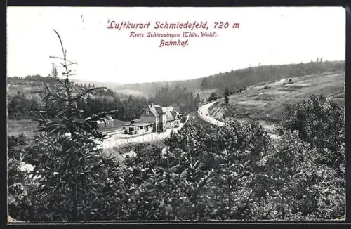 AK Schmiedefeld /Schleusingen, Bahnhof