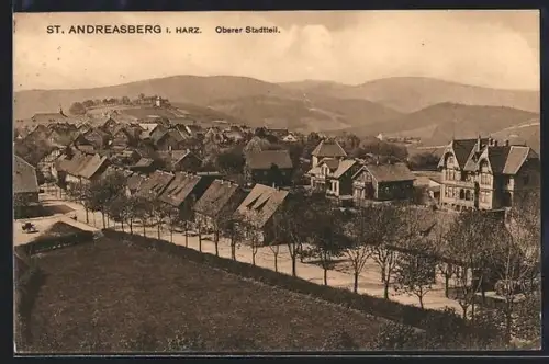 AK St. Andreasberg i. Harz, Oberer Stadtteil