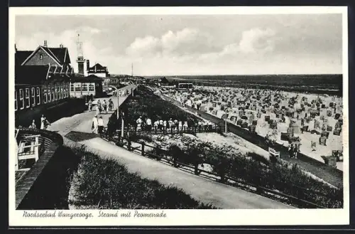 AK Wangerooge, Strand mit Promenade