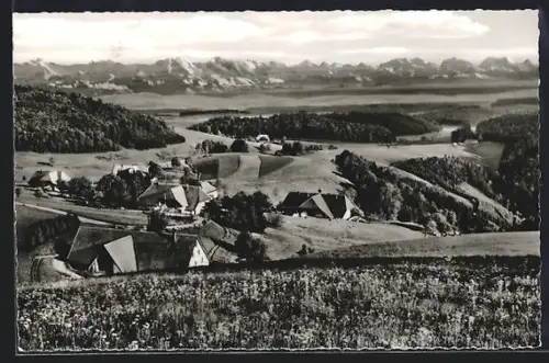 AK Atdorf /Säckingen, Gasthaus und Pension Hotzenhof, Landschaftspanorama