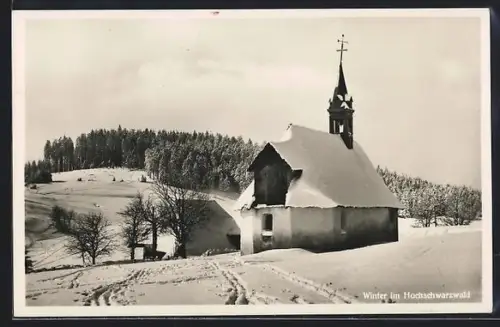 AK Martinskapelle /Hochschwarzwald, Martinskapelle im Winter