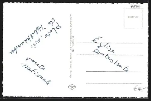 AK Schopfheim, Kirche, Ortsansicht, Brunnen