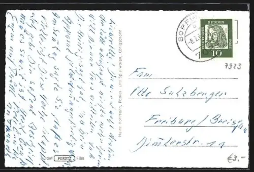 AK Königsbronn /Württ., Ortsansicht, Kirche, See