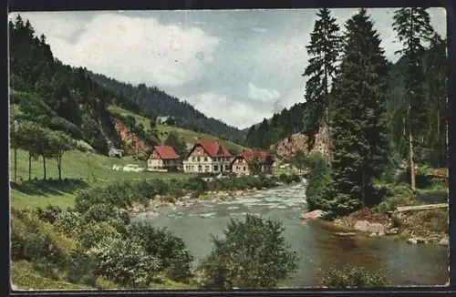 AK Kirschbaumwasen im Murgtal, Gasthof und Kurhaus Waldeck, Bes. Wilh. Bäuerle