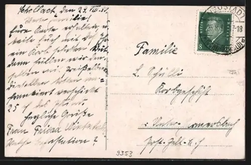 AK Neustadt /bad. Schwarzw., Blessinghof und umliegende Landschaft