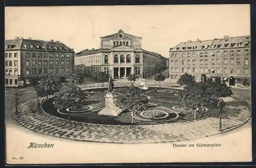 AK München, Theater am Gärtnerplatz