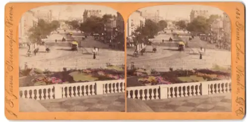 Stereo-Fotografie J. F. Jarvis, Washington D.C., Ansicht Washington D.C., Pennsylvania Avenue seen from the Treasury