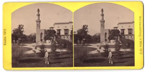 Stereo-Fotografie Wiener Photog. Ass., Wien, Weltausstellung Wien 1873, Palast des Vizekönigs von Ägypten