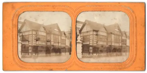 Stereo-Fotografie Fotograf unbekannt, Exposition Universelle Paris 1878, Pavillon du Canada, Halt gegen das Licht