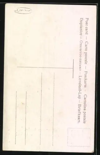 Künstler-AK Xavier Sager: Glatzköpfiger Mann versohlt einer Frau den Hintern