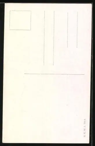 Künstler-AK Carl Josef: Dicke Frau in Tracht mit Blumenkorb