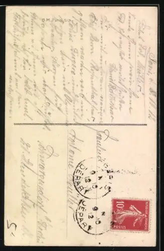 Künstler-AK Xavier Sager: Anmutige Riesenfrau wird von normalgrossen Frauen bewundert