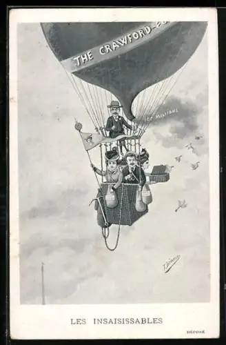 AK Les Insaisissables, The Crawford-Ballon mit Passagieren, Ballon stösst 100 Millionen aus
