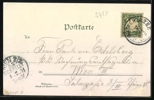 Künstler-AK Zeno Diemer: München, Karlstorrondell, Strassenbahn