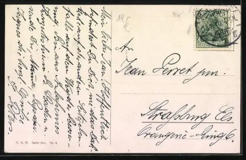 Künstler-AK Carl Reichert: Dackel liegt krank im Bett und liest Zeitung