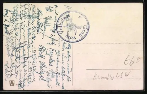 AK Grosser Krach und Riesenschwung - In der Luft Verlobigung, verliebte Motorradfahrer