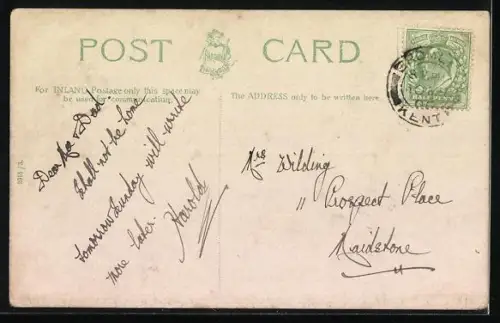 AK Maidstone, St. Michael`s Church, Strassenbahn