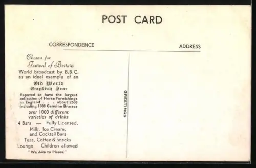 AK New Forest /Hants, The Cellar, The Queen`s Head, Burley