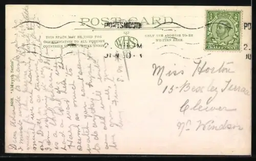 AK Southsea, The Common from Clarence Pier