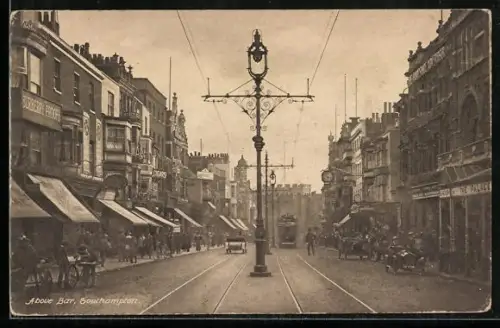 AK Southampton, Above Bar with a tram