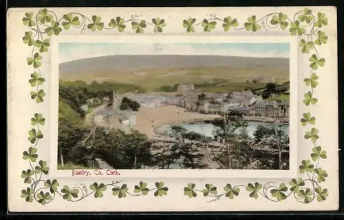 AK Bantry /Co. Cork, General view, mount with clovers
