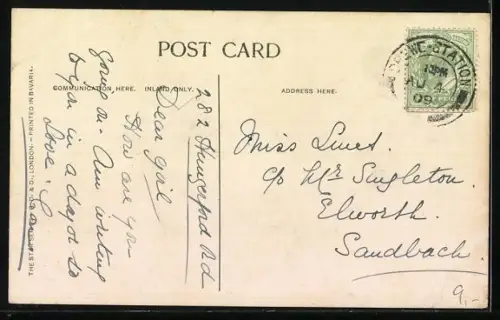 AK Dublin, O`Connells Street & Bridge, showing O`Connells Monument