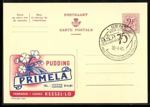 AK Primela Puddding Kessel-Lo, Primel, Reklame