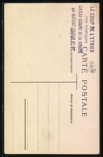 AK Le Coup de l`Etrier, Vin Tonique de la Durante, Descartes à la Reine Christine, Reklame