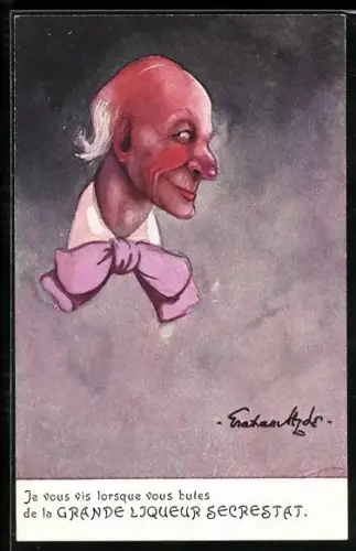 AK Je vous vis lorsque vous butes de la Grande Liqueur Secrestat, Reklame