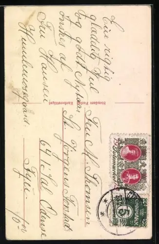 AK Lachendes kleines Mädchen mit Teddy, Weihnachtsgruss