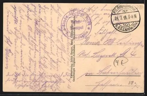 AK Rouvres, Église en ruines après la destruction