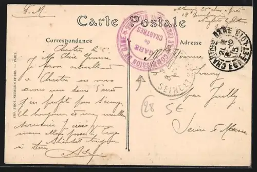 AK Chartres, Vue prise du Pont Neuf