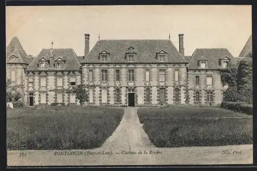 AK Pontgouin /Eure-et-Loir, Château de la Rivière