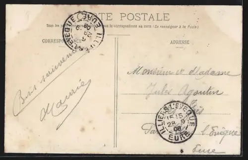 AK Brezolles /E.-et-L., L`Étang et la Tour de l`Église