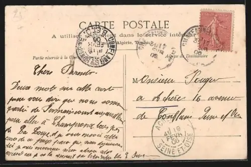 AK Châteauneuf-en-Thymerais, L`Entrée de la Forêt, Route de Dreux