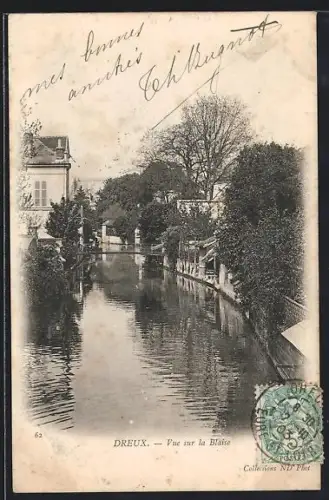 AK Dreux, Vue sur la Blaise