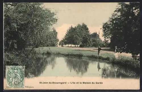 AK St-Jean-de-Beauregard, L`île et la Maison du Garde