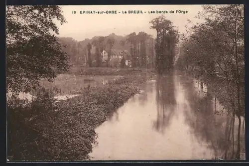 AK Epinay-sur-Orge, Le Breuil, Les bords de l`Orge