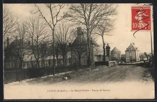 AK Lardy /S.-et-O., Le Mesnil-Voisin, Route de Houray